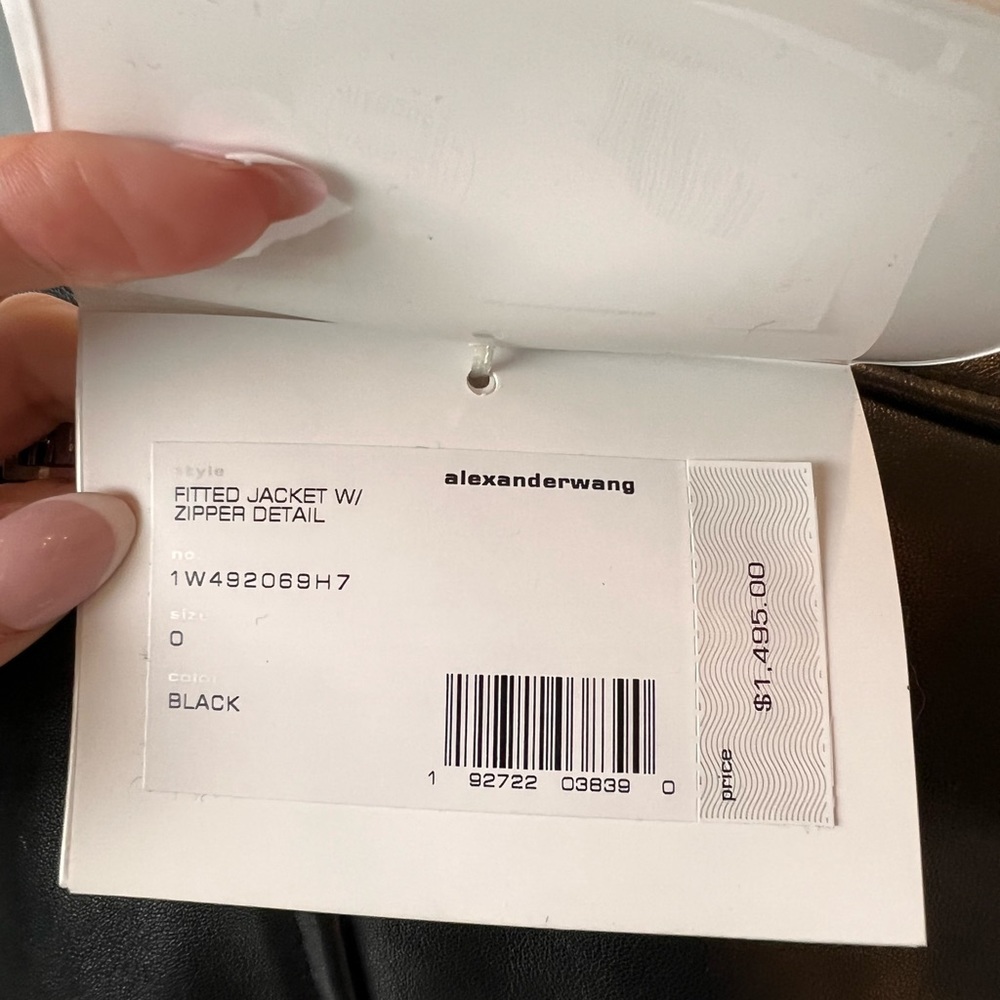 Alexander Wang Leather Jacket NWT - Picture 7 of 7